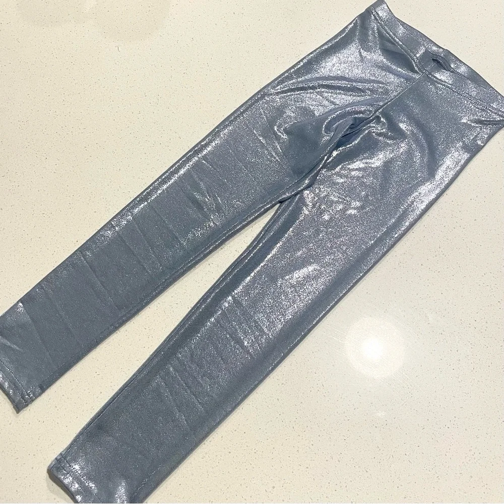 Old Navy Metallic Periwinkle Blue Leggings